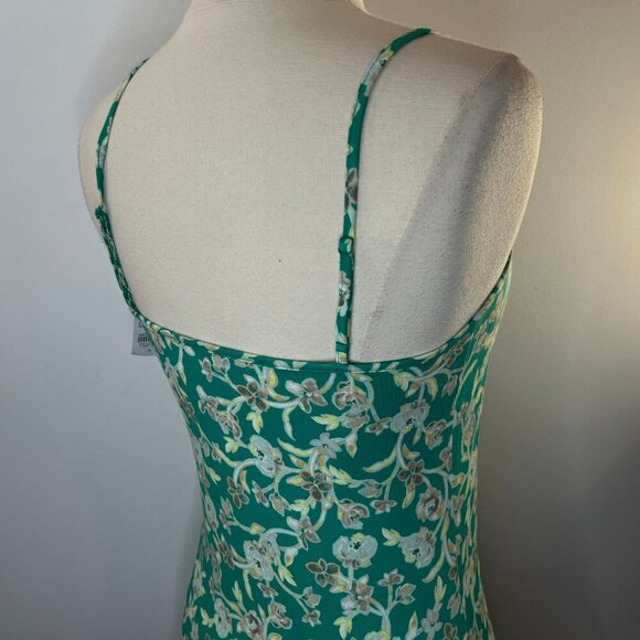 LOFT Women's Green Floral Cami Tank Top - Size Small - NWT - Picture 3 of 4